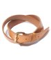 画像1: ROTTWEILER/BASIC LEATHER BELT  NATURAL (1)