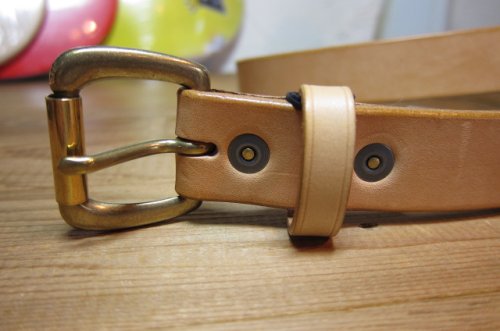 他の写真1: ROTTWEILER/BASIC LEATHER BELT  NATURAL