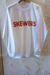 (SALE30%OFF) SKEWERS/L/S TEE  WHITE