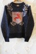 画像2: BELAFONTE/RT DEER EMBLEM SWEATER  NAVY (2)