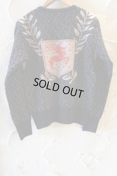 画像3: BELAFONTE/RT DEER EMBLEM SWEATER  NAVY