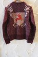 画像2: BELAFONTE/RT DEER EMBLEM SWEATER  BURD (2)