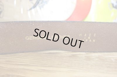 画像4: （再入荷）BELAFONTE/RT LEATHER BELT BLACK