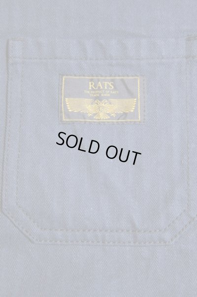 画像6: RATS/STAND COLLAR HERRINGBONE SH  BLACK