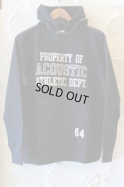 画像1: ACOUSTIC/PROPERTY PULL HOODY  BLACK