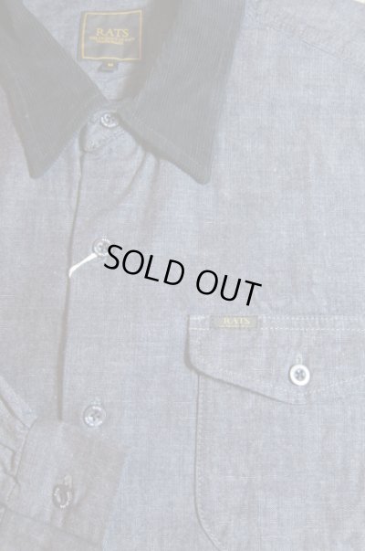画像4: RATS/CORDURY COLLAR SHIRT  INDIGO