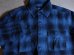 画像3: GRN/INDIGO OMBRER CHECK CPO JKT  BLUE (3)