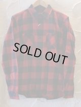  (再入荷)VINTAGE EL/BLOCK CHECK WORK SHIRTS  RED×BLACK