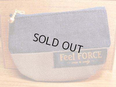 画像1: Feel  FORCE/RESPECT MINI WALLET DENIMxOLIVE 2