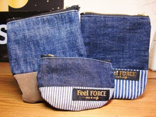 他の写真2: Feel  FORCE/RESPECT MINI WALLET DENIMxOLIVE 2