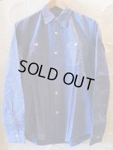 (再入荷)VINTAGE EL/C/L CHAMBRAY SHIRTS  SAX