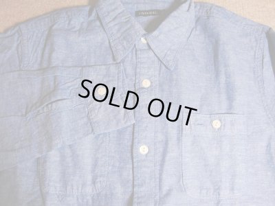 画像3: (再入荷)VINTAGE EL/C/L CHAMBRAY SHIRTS  SAX