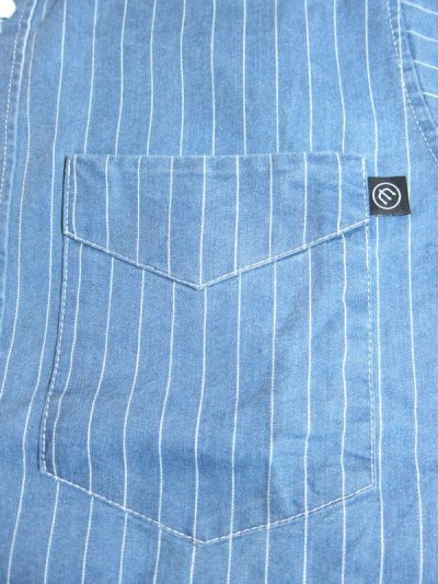 画像5: (SALE 40%OFF) INTERFACE/STRIPE DENIM B.D SH  INDxWHT