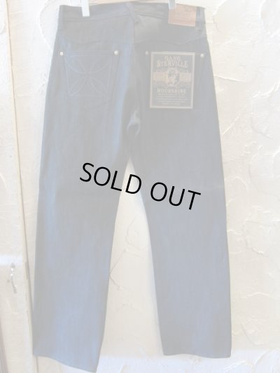 画像1: GANGSTERVILLE(ギャングスタービル)/THUG DENIM IRON CROSS  BLKxRIGID BLACK