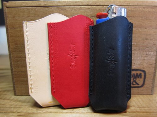 他の写真1: (再アップ） SUNNY C SIDER/LEATHER LIGHTER CASE BIG  BLACK