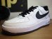 画像1: NIKE/AIR FORCE 1  WHITExLT GRAPHTE(BLACK) 306509-107 (1)