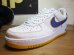 画像1: NIKE/AIR FORCE I  WHITE レイカーズカラー (1)