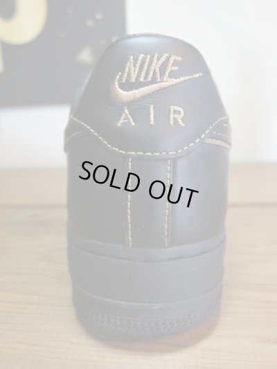 画像3: NIKE/AIR FORCE I BLACKxBLACK METALIC GOLD