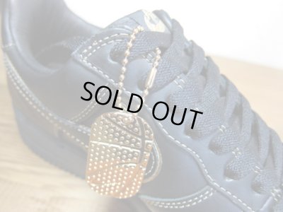 画像7: NIKE/AIR FORCE I BLACKxBLACK METALIC GOLD