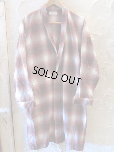 画像1: ROTTWEILER/USED CHECK GOWN  RED