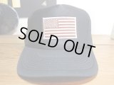 BELIVE/US FLAG MESH CAP  BLACKxMONOCHRO