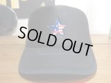 BELIVE/US STAR MESH CAP  BLACKxBLUE