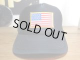 BELIVE/US FLAG MESH CAP  BLACK