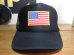 画像1: BELIVE/US FLAG MESH CAP  BLACK (1)