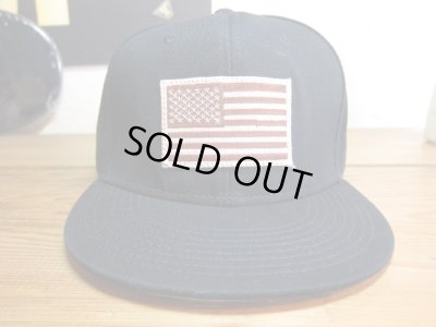 画像1: BELIVE/US FLAG CAP  BLACK