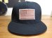 画像1: BELIVE/US FLAG CAP  BLACK (1)