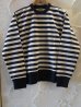 画像1: BELAFOTE/RT DROP NEEDLE RIB STRIPE L/S T  NVYxKINARI (1)