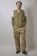 画像1: BELAFOTE/RT PIPING VEST N-1  KHAKI (1)