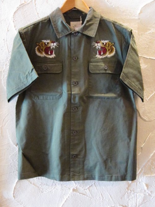 他の写真1: CORISCO/TWILL EMBROIDERY WORK SHIRT  OLIVE