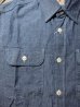 画像4: SUGAR CANE/BLUE CHAMBRAY S/S WORK SHIRTS  NAVY (4)