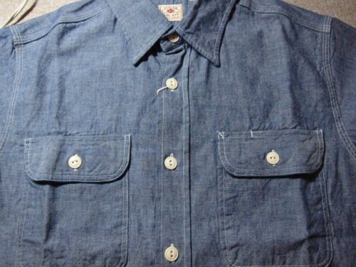 他の写真2: SUGAR CANE/BLUE CHAMBRAY S/S WORK SHIRTS  NAVY