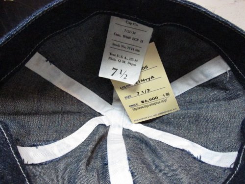 他の写真3: BUZZ RICKSON'S/ARMY DENIM CAP  NAVY