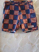 (SALE 35%OFF) SUNNY C SIDER/FLAG SHORTS  BLKLOGO