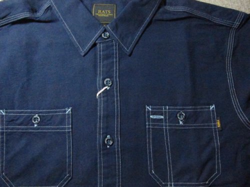 他の写真2: RATS/TRIPLE STITCH WORK SHIRT  NAVY