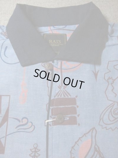 画像3: RATS/TIKI CHAMBRAY SHIRT  BLUE