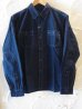 画像1: RATS/TRIPLE STITCH WORK SHIRT  NAVY (1)