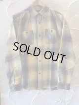 VINTAGE EL/NELL CHECK WORK SHIRTS  YELLOW