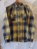 画像1: VINTAGE EL/NELL CHECK WORK SHIRTS  YELLOW (1)