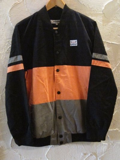 画像1: (SALE 35%OFF) INTERFACE/COTTON SUEDE JKT  BLACKxORANGE