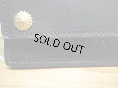 画像3: RATS/LEATHER WALLET DOUBLE CONCHO  BLACK 