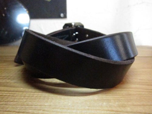 他の写真1: BELAFOTE/RT NARROW LEATHER BELT  BLACK