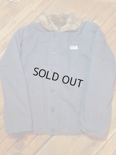 画像3: (再入荷) SURPLUS/US TYPE N-1 DECK JK SLIM  USED NAVY