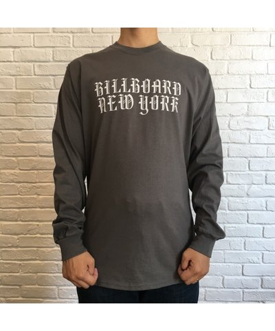 画像1: (SALE 35%OFF)BILL BOARD/LONG  SLEEVES T NEW YORK  CHARCOAL