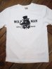 画像3: WOLFMAN BARBER SHOP/LOGO S/S T  WHITExBLACK (3)