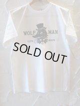 WOLFMAN BARBER SHOP/LOGO S/S T  WHITExBLACK