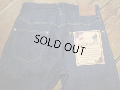 画像4: GANGSTERVILLE/THUG DENIM IRON CROSS SLIM  INDxRIGID BLACK  